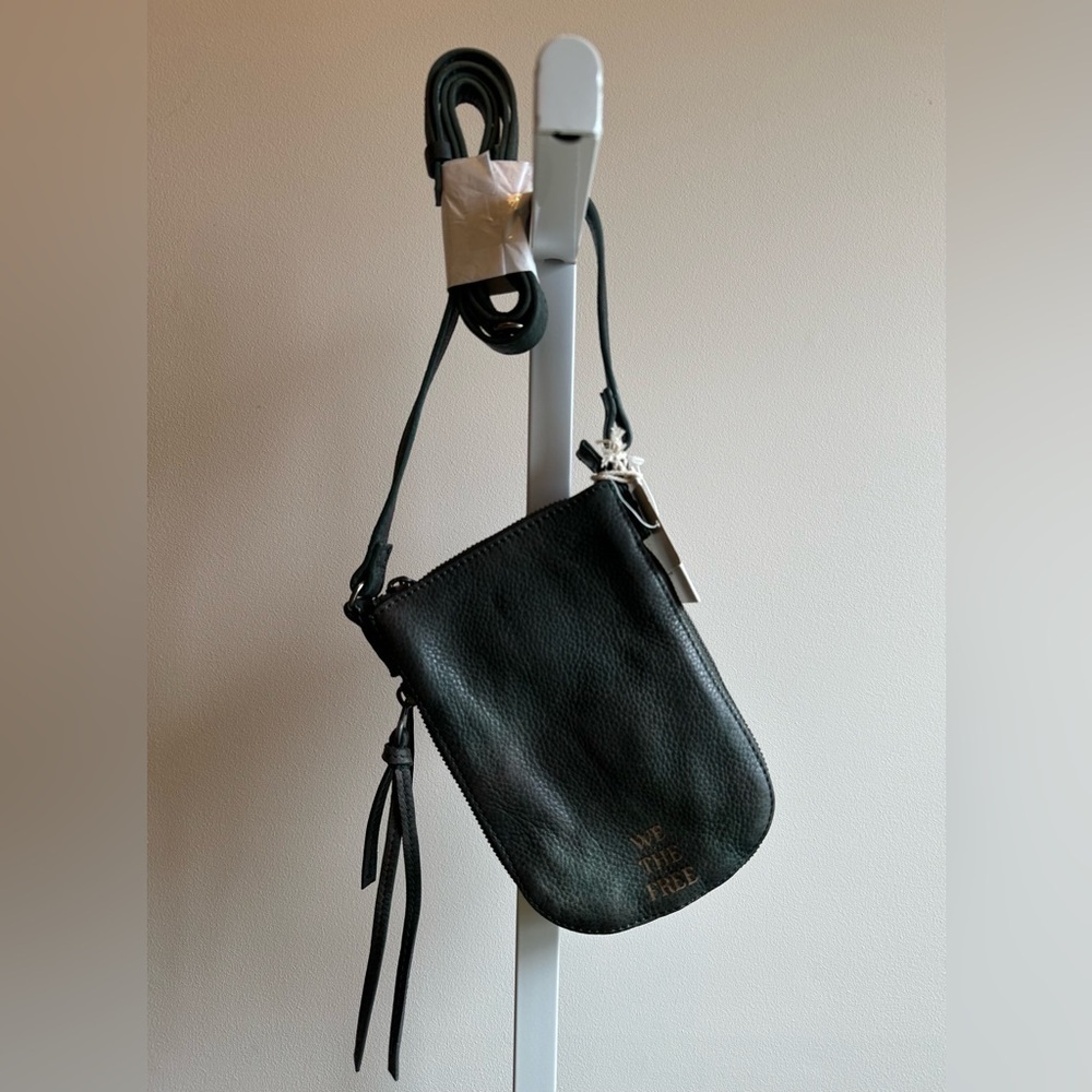 NWT We The Free Wyatt Crossbody Forest Green Leather